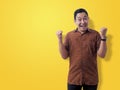 Surprised Happy Asian Man Royalty Free Stock Photo