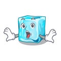 Surprised Ice cubes set on wiht character