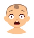 Surprised kid vector illustration. Royalty Free Stock Photo