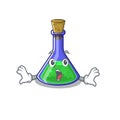 Surprised magic potion cartoon shaped in character