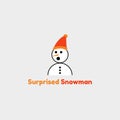 Surprised Snowman Logo