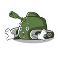 Surprised tank mascot cartoon style Royalty Free Stock Photo