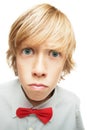 Surprised young blonde boy Royalty Free Stock Photo