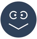 surprises, baffled emoticon Vector Isolated Icon which can easily modify or edit