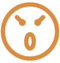 surprises, baffled emoticon Vector Isolated Icon which can easily modify or edit
