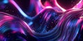 A surreal abstract background with softly glowing, intertwining neon streams, dynamically flowing