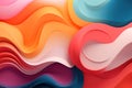 Surreal, abstract, and psychedelic soft, dreamy shapes, gradients and palettes content for backgrounds. Generative AI