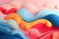 Surreal, abstract, and psychedelic soft, dreamy shapes, gradients and palettes content for backgrounds. Generative AI