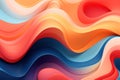 Surreal, abstract, and psychedelic soft, dreamy shapes, gradients and palettes content for backgrounds. Generative AI
