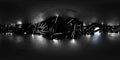 Surreal black and white tunnel interior vision of urban underpass 360 panorama vr environment map