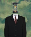 Surreal Business Suit, Time, Hourglass