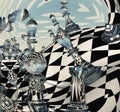 Surreal Chess Landscape