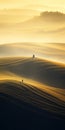 Surreal Cinematic Minimalistic Shot Inspired By Marcin Sobas