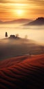 Surreal Cinematic Minimalistic Shot Inspired By Marcin Sobas