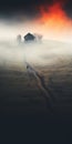 Surreal Cinematic Minimalistic Shot Inspired By Marcin Sobas