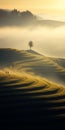 Surreal Cinematic Minimalistic Shot Inspired By Marcin Sobas