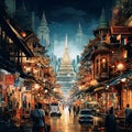 Surreal Collage of Bangkok& x27;s Hidden Gems and Local Experiences