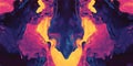 A surreal, colorful abstract background inspired by kaleidoscopic symmetry. The mirrored patterns