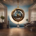 Surreal depiction of a clock melting away in a Dali-esque dreamscape1