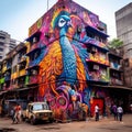 Surreal depiction of Mumbai& x27;s vibrant and diverse essence