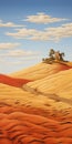 Surreal Desert Landscape Painting In Rome Fattoria Dei Barbi Inspired By Dalhart Windberg