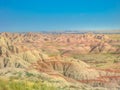 Badlands pinnacles landscape Royalty Free Stock Photo