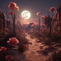 A_surreal_desert_landscape_where_roses