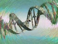 Damaged DNA strands