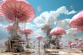 Surreal Digital Artwork of a Future Paradise