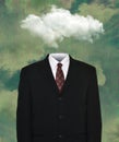 Surreal Empty Business Suit, Cloud