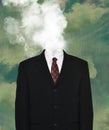 Surreal Empty Business Suit, Smoke