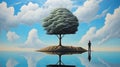 Surreal Environmentalist Realistic Painting In Ultra Hd By Magritte