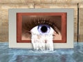 Surreal Eye, Crying, Water Illustration