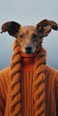 Surreal Fashion Photography: A Dog In An Orange Sweater