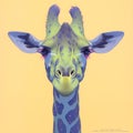 Surreal Giraffe Portrait - Perfect for Artistic Projects, Animal Graphics & Print Design