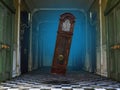 Surreal Grandfather Clock, Haunted House