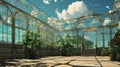 Ultra Hd Surreal Greenhouse Painting By Magritte - Realistic Artwork