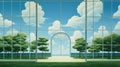 Surreal Greenhouse Effect Painting In Ultra Hd By Magritte