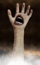 Surreal Halloween Hand Wallpaper Background Royalty Free Stock Photo