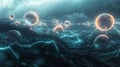 A surreal interpretation of a quantum computer, where qubits are
