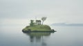 A Surreal Island Retreat: Captivating Post-apocalyptic Imagery In 8k Resolution