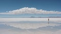 the surreal landscape of Bolivia\'s Salar de Uyuni, the world\'s largest salt flat