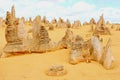 Surreal landscape in the Pinnacles desert, Australia