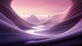 Surreal landscape with smooth flowing purple dunes.