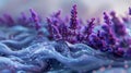 Surreal lavender fields in a fluid art style