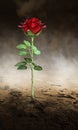 Surreal Love, Hate, Romance, Rose Royalty Free Stock Photo