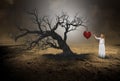 Surreal Love, Peace, Hope, Spiritual Rebirth Royalty Free Stock Photo