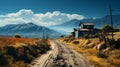 Surreal Mexico Cabin On A Dirty Road Vray Tracing And Chicano-inspired Architectural Landscapes