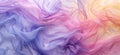 Surreal misty haze: swirling smoke in ethereal pastel hues on colored background. Generated AI