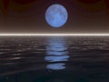 Surreal Moon and Water